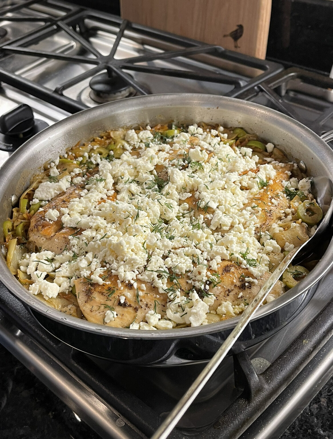 White WineBraised Chicken with Artichokes and Orzo The House of O'Brien